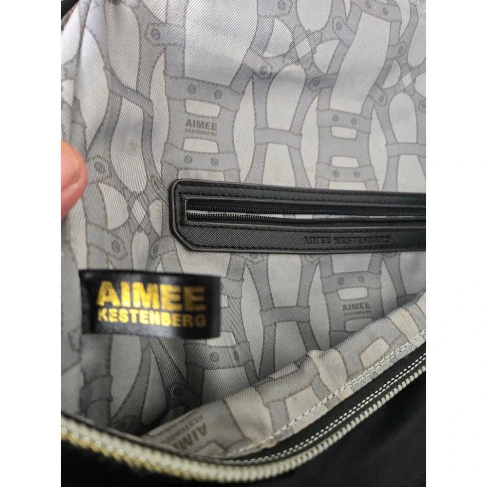 Aimee Kestenberg Backpack Black Nylon Gold Hardware Large Travel Bag